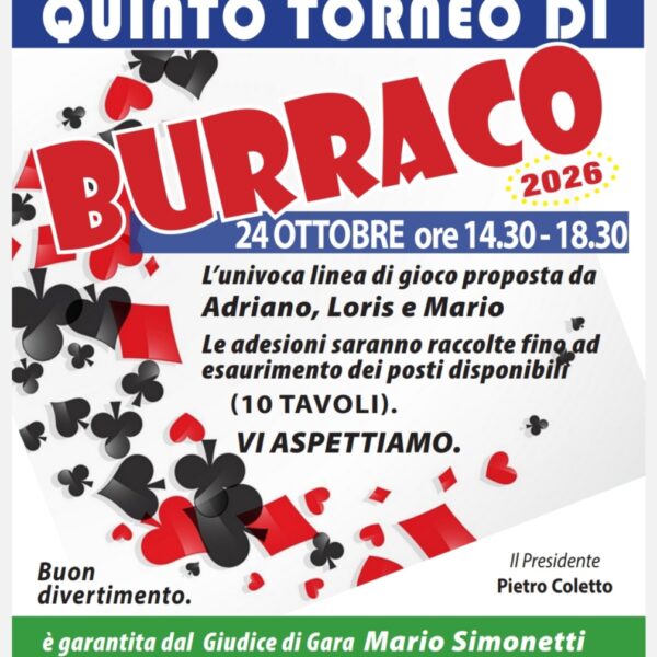 Quinto torneo di Burraco